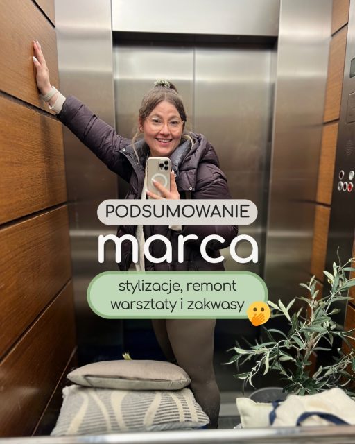 Marzec był baaardzo intensywny. Kilka stylizacji, warsztaty w Krakowie, remont (na którym co chwilę coś się działo 😅), spotkania z klientami, oferty i szkolenia.
Dużo — ale w tym wszystkim znalazł się też czas dla mnie. Trochę mniej niż w lutym, ale jedno pozostało niezmienne: regularne treningi.
I chyba to, że mogę to teraz napisać w podsumowaniu miesiąca, motywuje mnie jeszcze bardziej, żeby się tego trzymać 💛
A u Was jak minął marzec? Też taki intensywny, czy raczej spokojniejszy? Jestem bardzo ciekawa! 👀
#podsumowaniemiesiąca #bizneskobiety #warsztaty #pracaikobieta #balans rozwojosobisty
────────────
🔑projektowanie wnętrz, home staging, remont mieszkania, stylizacja wnętrz, własny biznes, produktywność