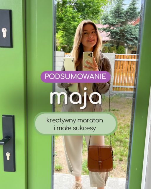 Kiedy zabierałam się za wybieranie zdjęć do tego podsumowania, byłam pewna, że w maju nie mam Wam czego pokazać.
Przecież całe dnie schodziły mi głównie na projektach i listach zakupowych... 🛒📐
Ale moja galeria zdjęć - jak zwykle - szybko wyprowadziła mnie z błędu! 😉
Uwielbiam te miesięczne podsumowania właśnie za to, że pokazują mi czarno na białym, ile realnie robię.
Czasami, kiedy z czymś się nie wyrabiam albo coś idzie nie po mojej myśli, dopada mnie frustracja. Dopiero przeglądając zdjęcia myślę sobie: „Kurczę, robiąc tyle rzeczy naraz, wystarczy jedno potknięcie zdrowotne czy życiowe i cały kalendarz sypie się jak domino”. I to jest zupełnie normalne!
Najważniejsze to później podnieść głowę, wstać i działać dalej. Bo kiedy jesteśmy w ruchu i tworzymy, to życie nie ucieka nam przez palce. ✨
A jak u Was wyglądał maj? Też macie wrażenie, że zrobiliście więcej, niż Wam się wydawało? 💬 W ogóle robicie sobie takie podsumowania???
#podsumowaniemiesiaca #codzienność #motywacja #mojmaj
────────────
🔑majowe kadry, organizacja czasu, refleksja, rozwój osobisty
