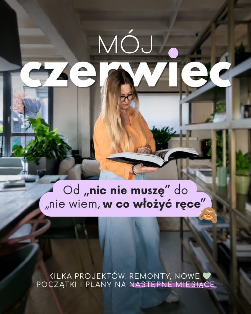 W karuzeli zostawiam Wam kilka kadrów z mojego czerwca. Takich, które najlepiej pokazują, co działo się u mnie przez ostatnie tygodnie.

Jestem ciekawa — jaki był Wasz czerwiec? Bardziej regeneracja czy pełne obroty? Co najbardziej zapamiętacie z tego miesiąca? 👇❤️

#projektowaniewnetrz #homestaging #remonty 

🔑 Mój miesiąc, czerwiec 2026, podsumowanie miesiąca, kulisy pracy projektantki wnętrz